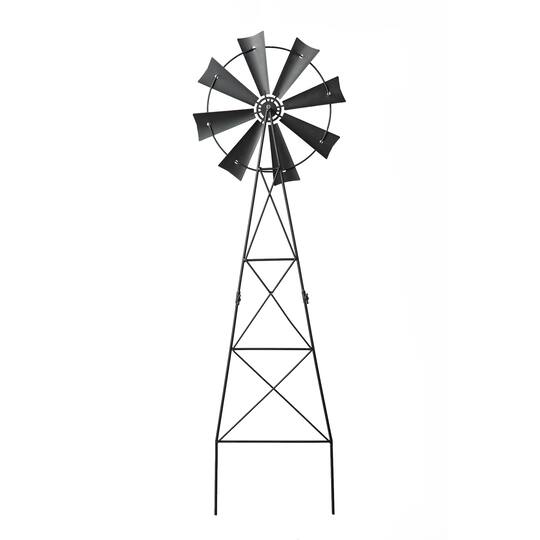 Glitzhome® 41" Stars & Stripes Metal Wind Spinner Yard Stake
